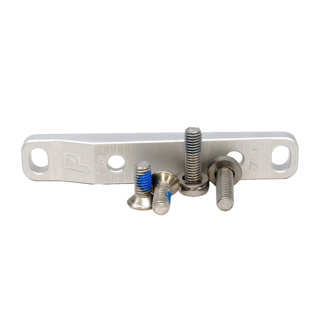 Disc Brake Adapters & Bolts Paul Components Paul Components Flat Mount Bracket Front 140/160mm w/ Bolts Silver Gray