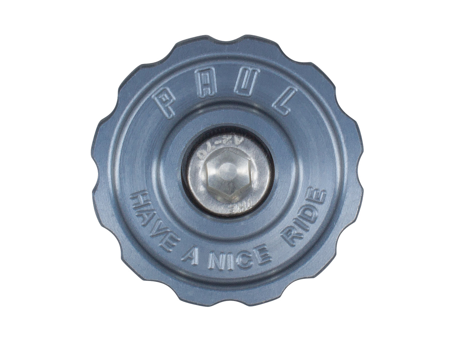 Headset Top Caps Paul Components Paul Component Engineering Klamper Headset Top Cap - Aluminum w/Stainless-Steel Bolt Pewter Slate Gray