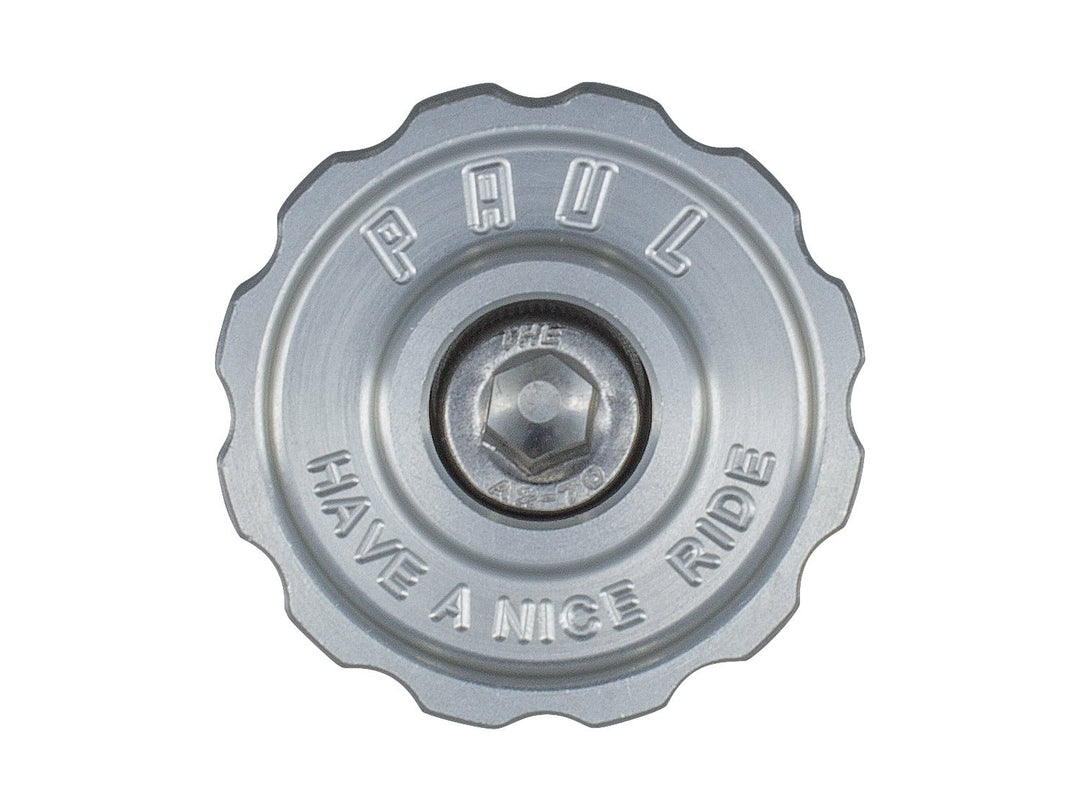 Headset Top Caps Paul Components Paul Component Engineering Klamper Headset Top Cap - Aluminum w/Stainless-Steel Bolt Silver Dark Gray