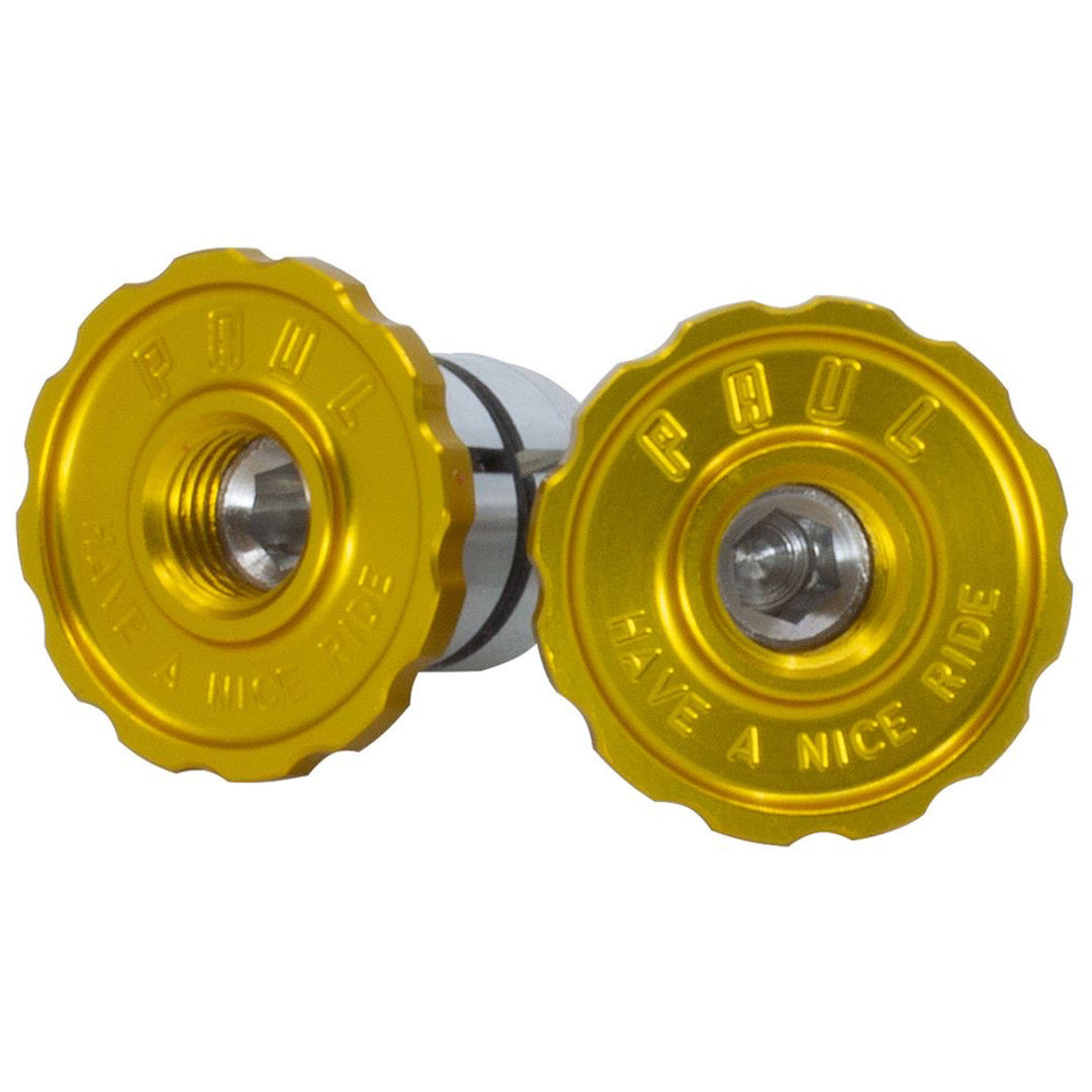 Bars Ends & Plugs Paul Components Paul Components Aluminum Bar End Plug Gold Dark Goldenrod