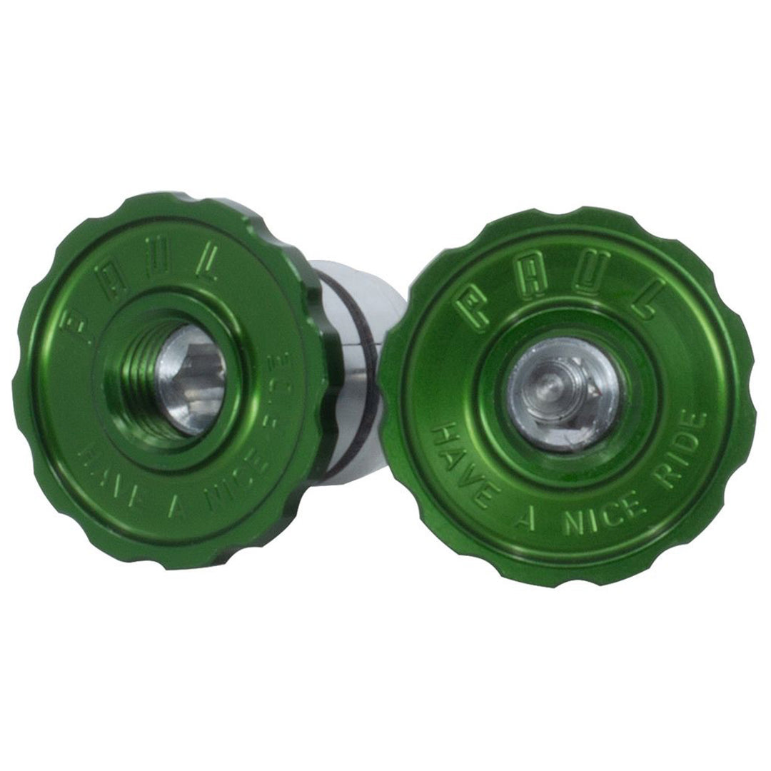 Bars Ends & Plugs Paul Components Paul Components Aluminum Bar End Plug Green Dark Slate Gray
