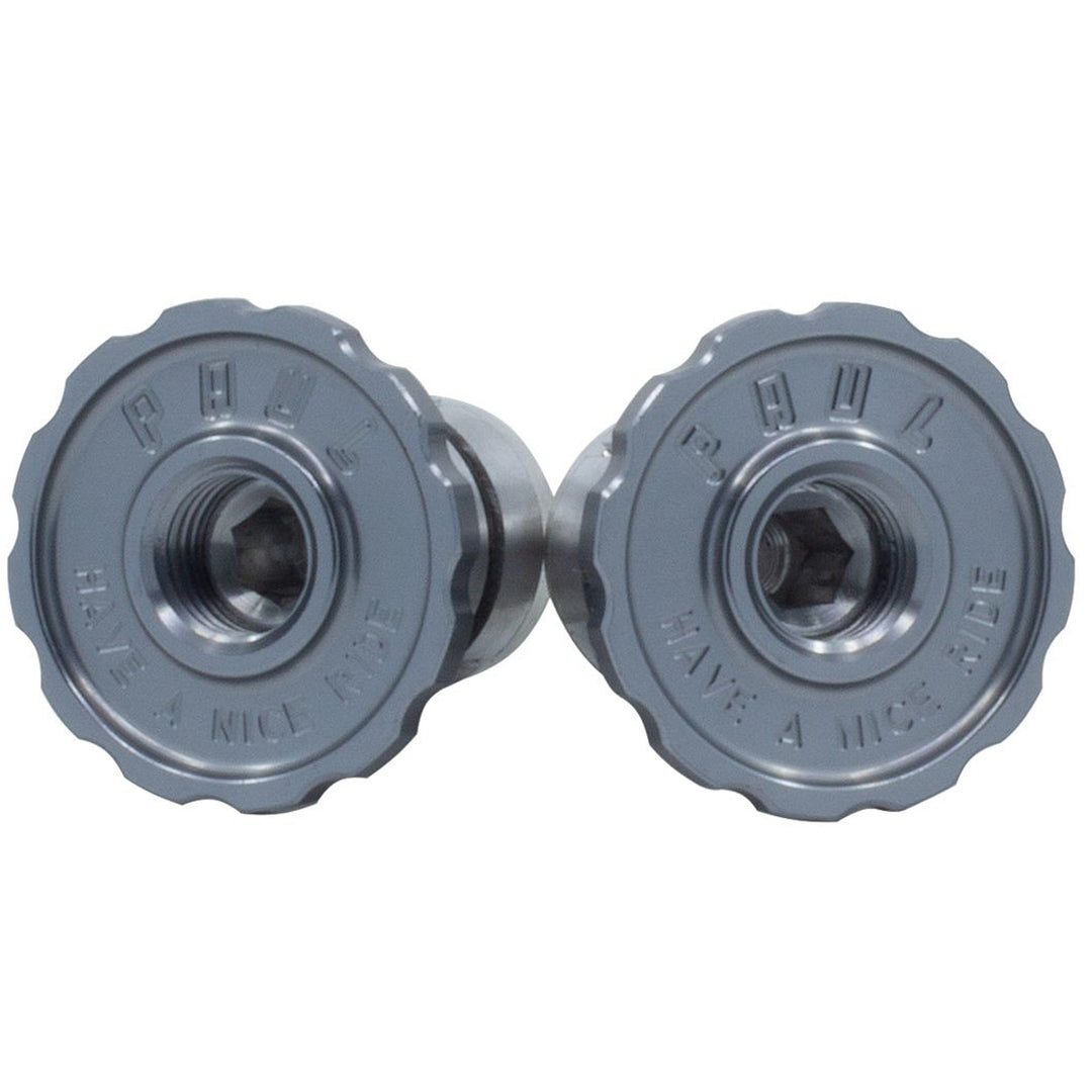Bars Ends & Plugs Paul Components Paul Components Aluminum Bar End Plug Pewter Slate Gray
