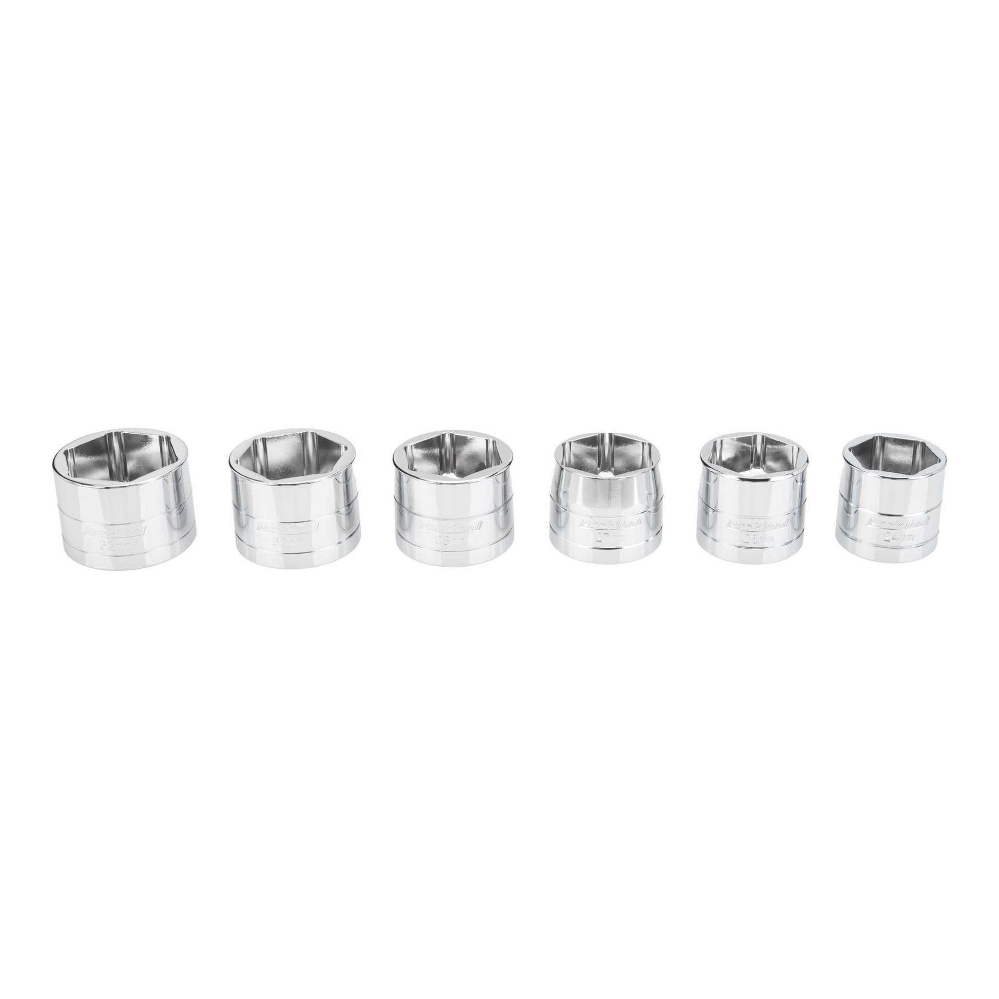 Suspension Tools Park Tool Park Tool SKT-6 Flat Faced Socket Set Light Gray