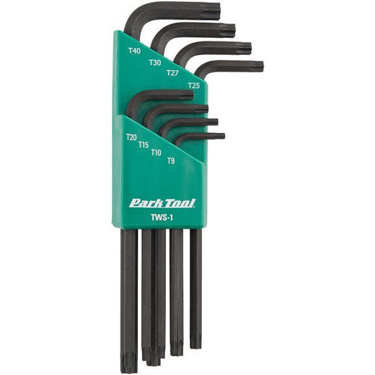 Torx Wrench Park Tool Park Tool TWS-1 L-Shaped Torx Compatible Wrench Set with Holder Dark Slate Gray