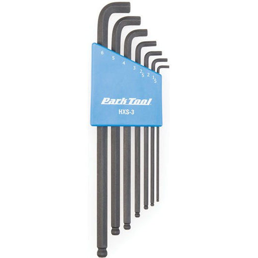 Hex Wrench Park Tool Park Tool HXS-3 Stubby Hex Wrench Set 1.5-6mm Dim Gray