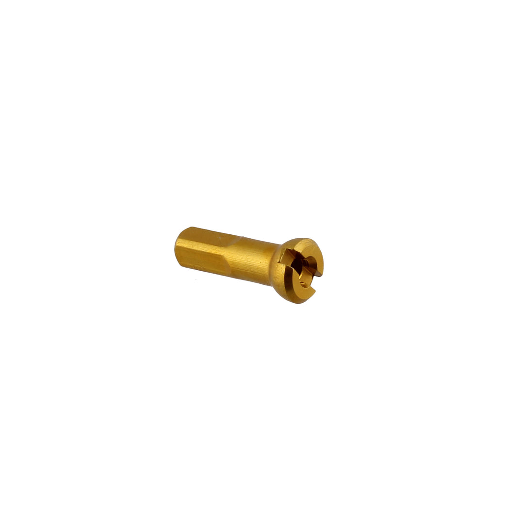 Spoke Nipples Sapim Sapim Alloy Polyax Nipple 14g/14mm Gold 100/Count Dark Goldenrod