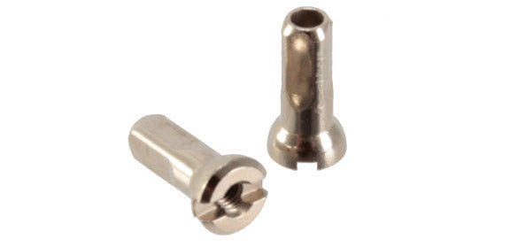 Spoke Nipples Sapim Sapim Brass Polyax Nipple 14g/12mm Silver 100/Count Dark Gray