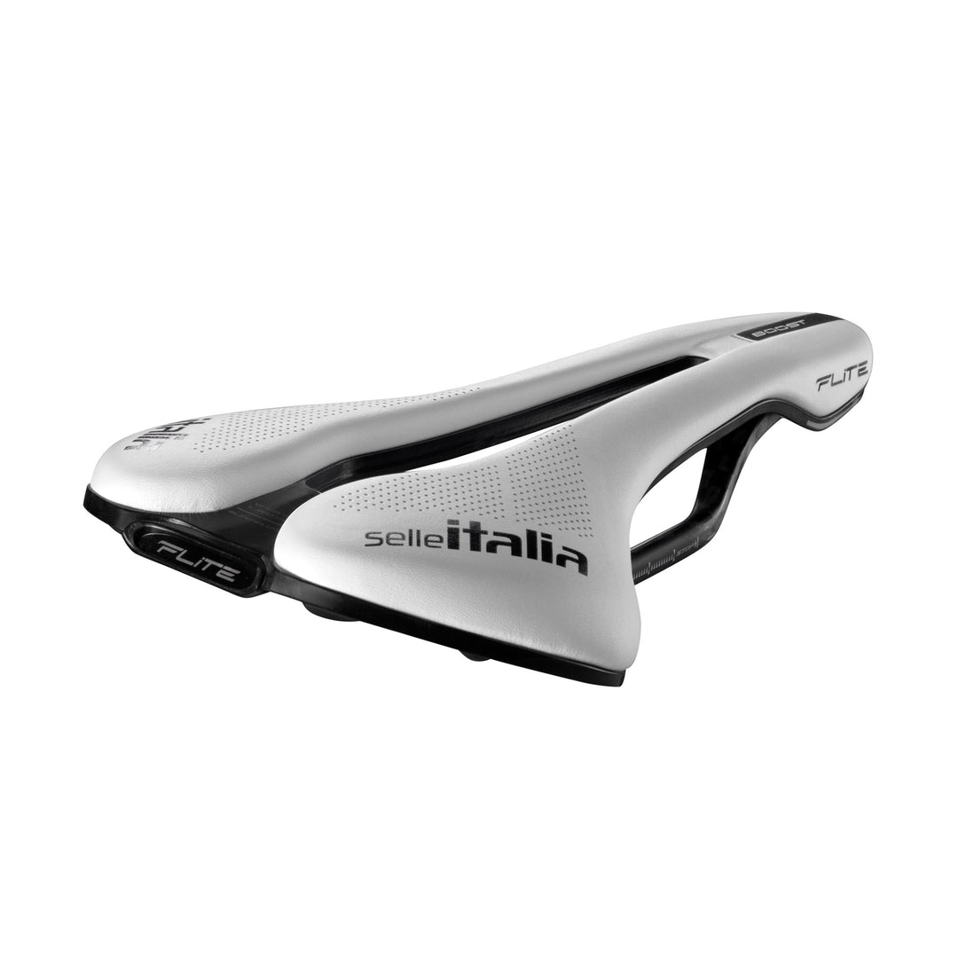 Saddles Selle Italia Selle Italia Flite Boost SF CRB L3 Carbon FibraTek White LTD Gray
