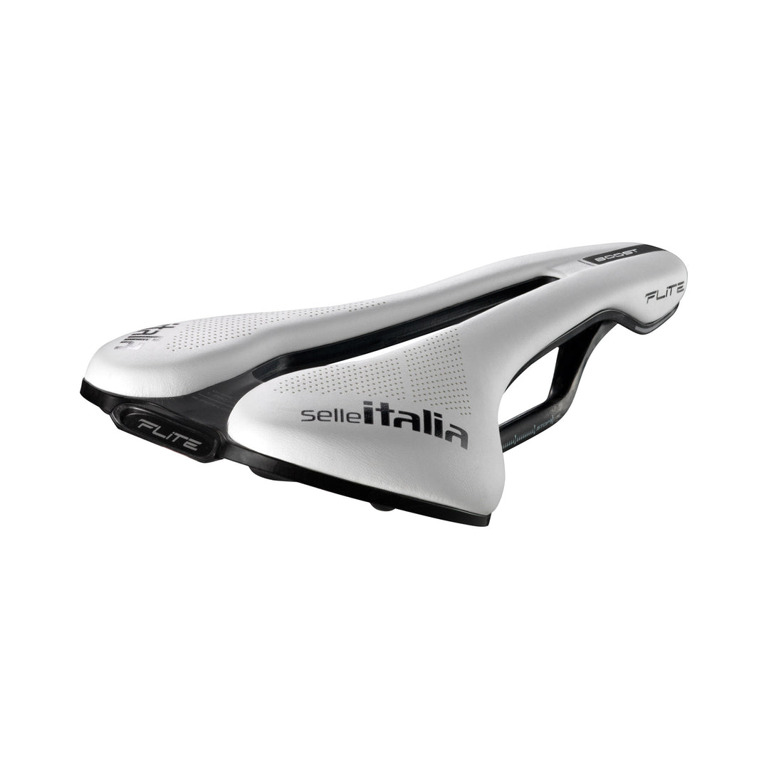 Saddles Selle Italia Selle Italia Flite Boost SF CRB S3 Carbon FibraTek White LTD Gray