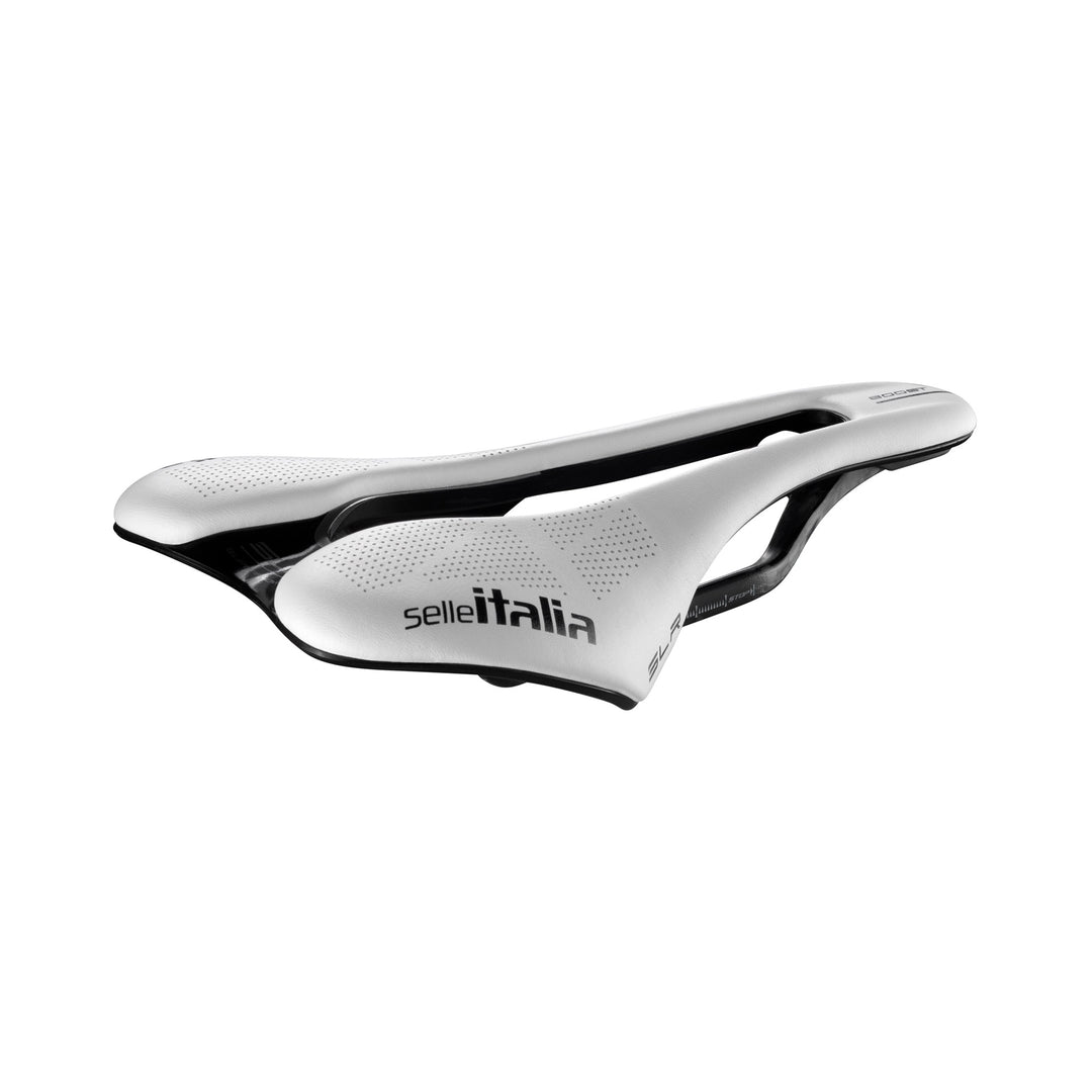 Saddles Selle Italia Selle Italia SLR Boost Kit Carbonio S3 Carbon White Fibra-Tek Gray