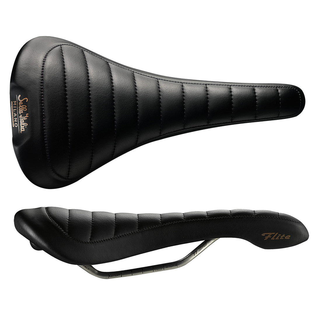Saddles Selle Italia Selle Italia Flite Bonnie Heritage Saddle L1 Ti316 Black Black