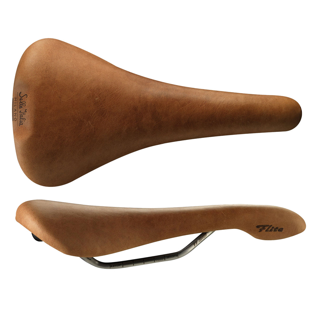 Saddles Selle Italia Selle Italia Flight Racer Saddle - Titanium Brown L1 Saddle Brown