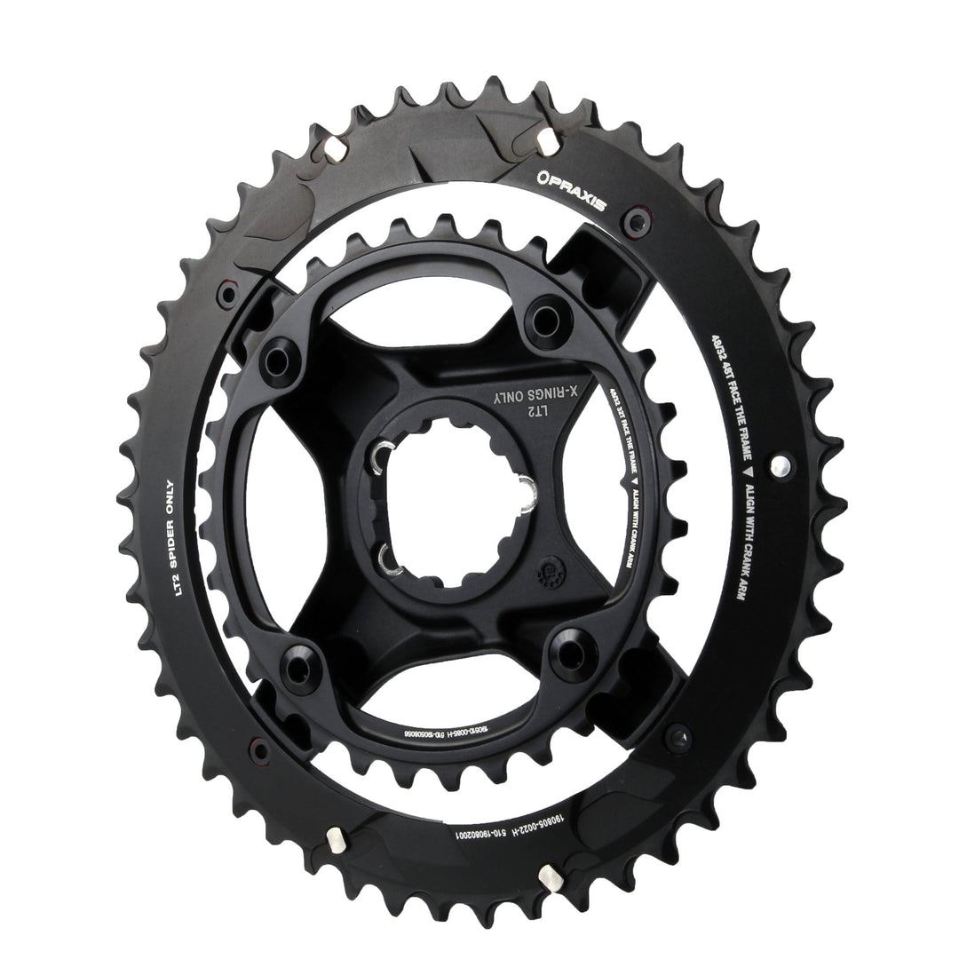 Chainrings Praxis Works Praxis Works LevaTime II X-Ring Spider Kit 32/48T Dark Slate Gray