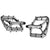 Pedals Praxis Works Praxis Works Brodium Pedals Silver Light Slate Gray