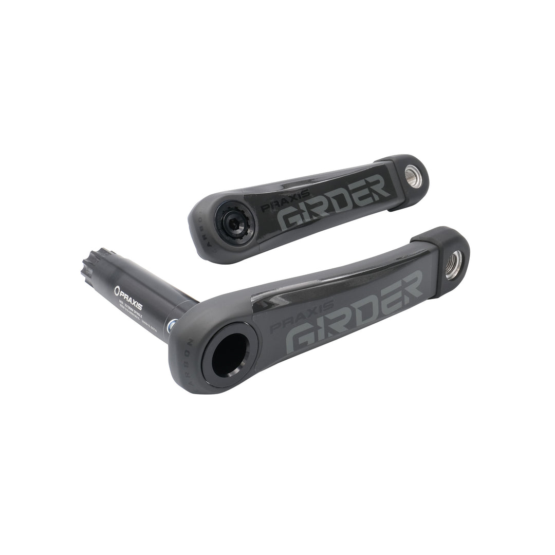 Cranksets and Arms Praxis Works Praxis Works Girder Carbon G2 cranks 165mm Dim Gray