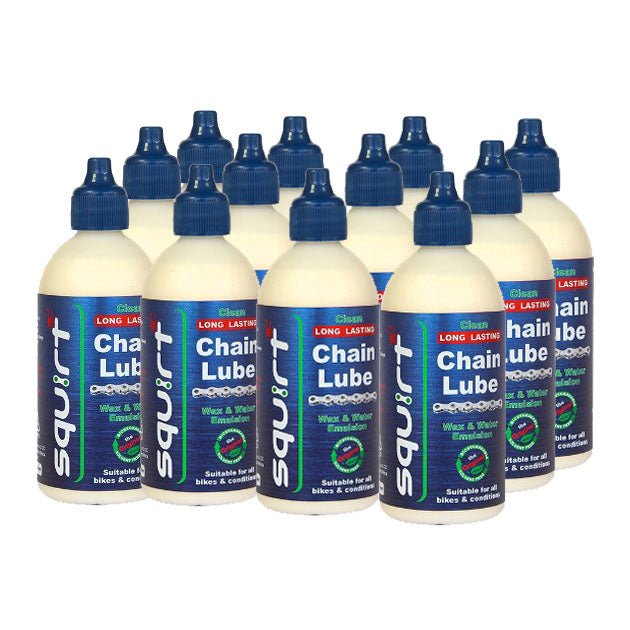 Lubricants Squirt Squirt Chain Lube 4.0oz 12/Count Light Gray