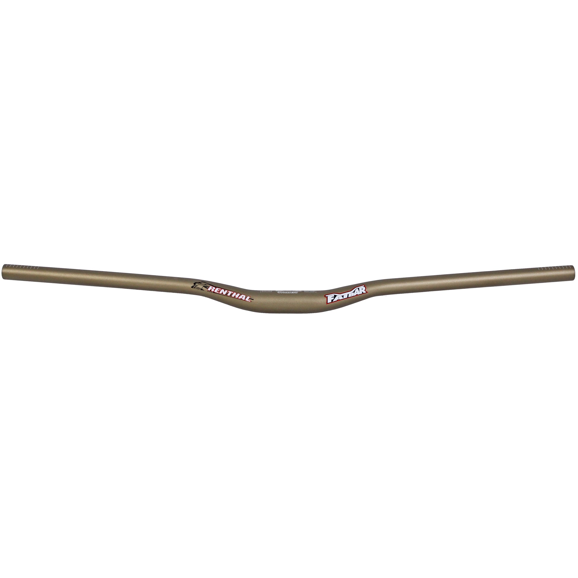 Flat/Riser Handlebar Renthal Renthal FatBar Handlebar - Aluminum 20mm 800mm 31.8mm Gold Dim Gray