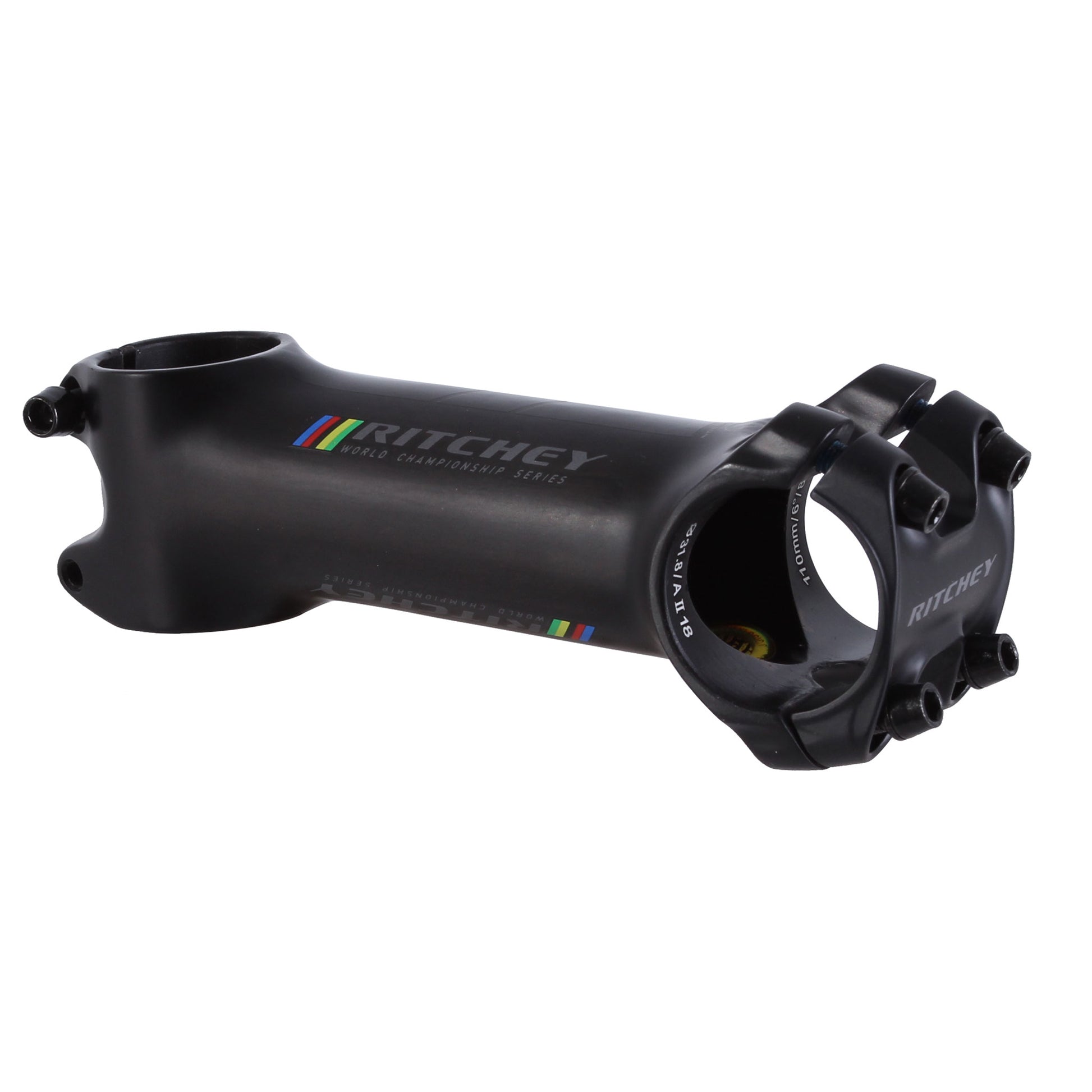 Stems Ritchey Ritchey WCS Carbon Matrix C220 Stem - 120mm 31.8 Clamp -6 1 1/8" Carbon BLK Dark Slate Gray