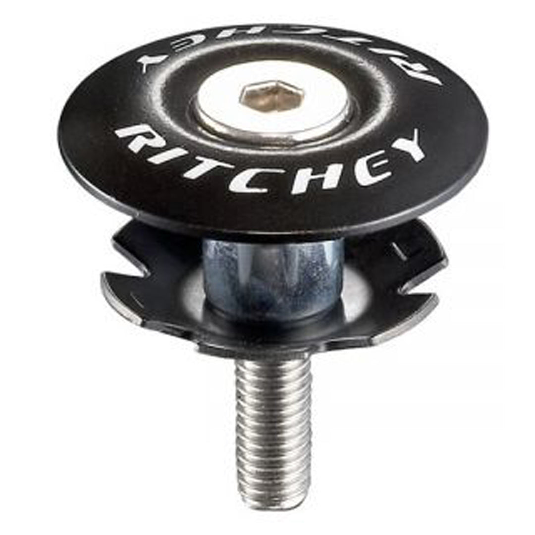 Headset Accessories Ritchey Ritchey Headset Top Cap With Bolt Comp Black 1-1/4" Dark Slate Gray