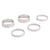 Headset Spacers Ritchey Ritchey Classic Headset Spacers - 1-1/8" 10mm (x2) 5 mm (x3) Silver Light Gray