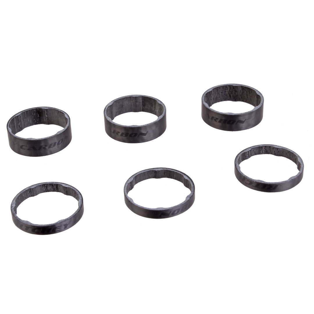 Headset Spacers Ritchey Ritchey WCS Headset Stack Spacer - 1-1/8" 3x5mm 3x10mm Carbon Matte BLK Dark Slate Gray