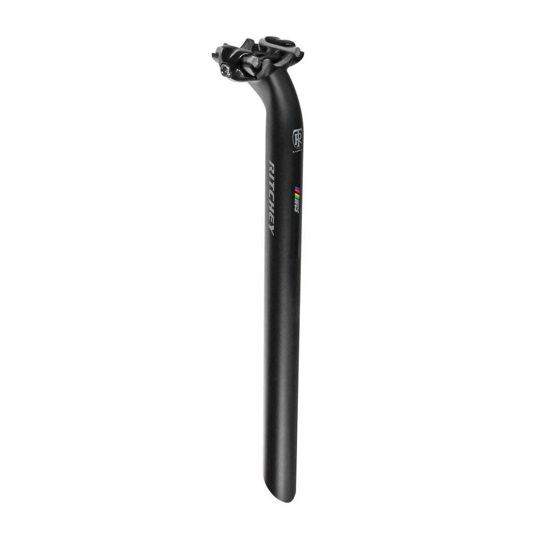 Seatpost Ritchey Ritchey WCS Carbon 1-Bolt Seatpost: 27.2 350mm 25mm Offset Black Dark Slate Gray
