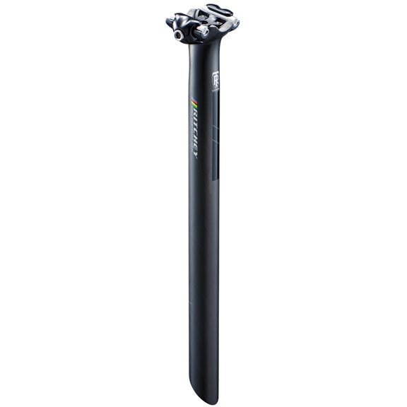 Seatpost Ritchey Ritchey WCS Carbon 1-Bolt Seatpost: 27.2 350mm 0 Offset Black Dark Slate Gray