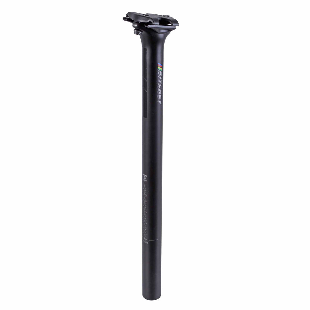 Seatpost Ritchey Ritchey WCS Zero Carbon Seatpost: 27.2 400mm Zero Offset Black Dark Slate Gray