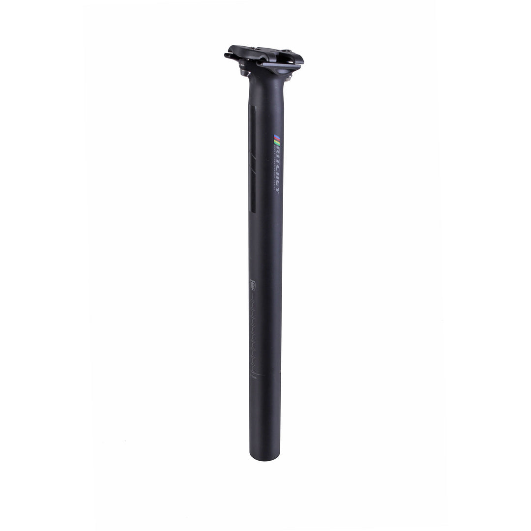 Seatpost Ritchey Ritchey WCS Zero Seatpost: 31.6 400mm Zero Offset Matte Black Dark Slate Gray