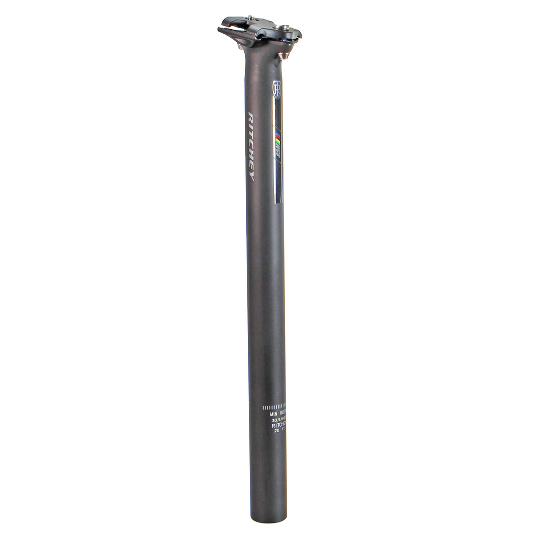 Seatpost Ritchey Ritchey WCS Zero Seatpost: 30.9 400mm Zero Offset Matte Black Dim Gray