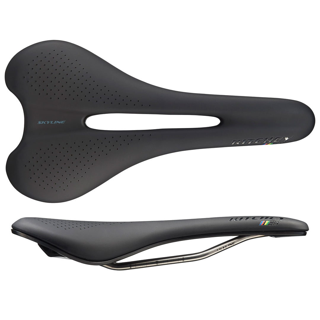 Saddles Ritchey Ritchey WCS Skyline Saddle - Stainless Steel Black Dark Slate Gray