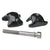 Saddle Clamp Ritchey Ritchey WCS 1-Bolt Seatpost Saddle Rail Clamp - Outer Plates For Carbon Posts 8 x 8.5mm Rails BLK Dark Slate Gray