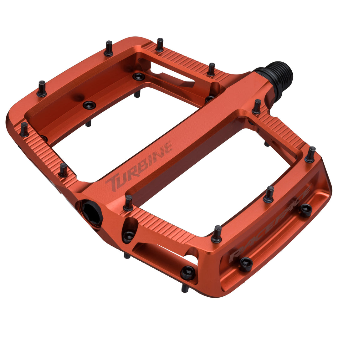 Pedals Race Face Race Face Turbine Pedals Fox Orange Saddle Brown