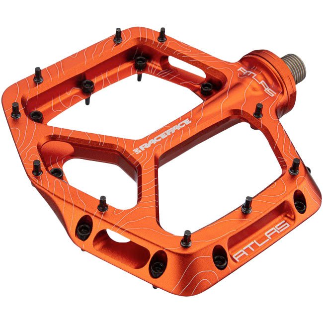 Pedals Race Face Race Face Atlas Platform Pedals Orange Tomato
