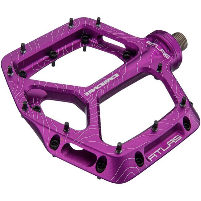 Pedals Race Face Race Face Atlas Platform Pedals Purple Maroon