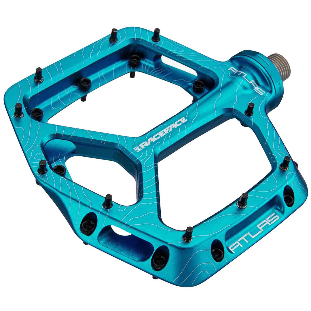 Pedals Race Face RaceFace Atlas Pedals - Platform Aluminum 9/16" Turquoise Light Sea Green
