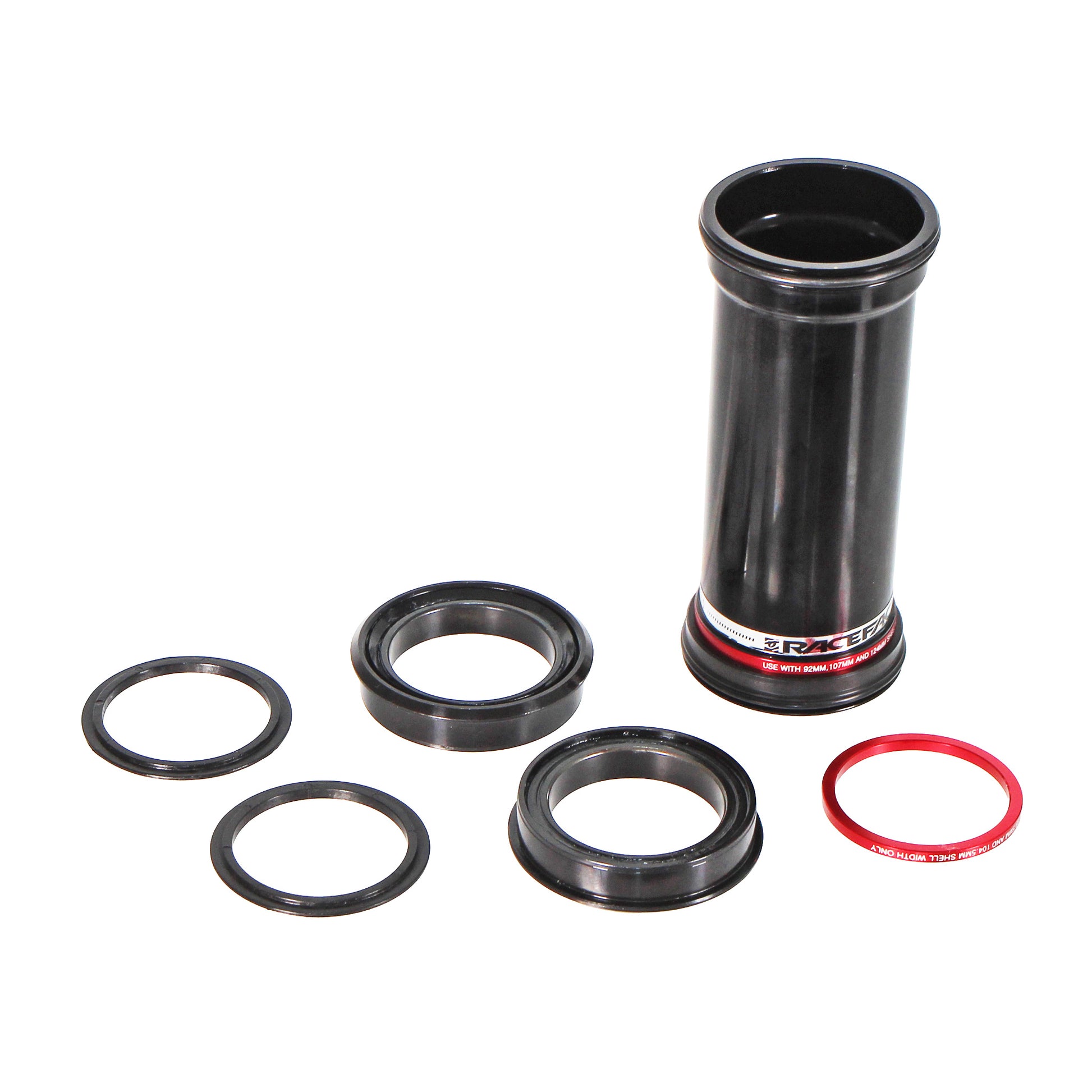 Bottom Brackets Race Face RaceFace CINCH BB107 Bottom Bracket 41mm ID x 107mm Shell x 30mm Spindle External Seal Dark Slate Gray