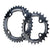 Chainrings Race Face RaceFace Turbine 11-Speed Chainring: 64/104mm BCD 24/34t Black Dim Gray