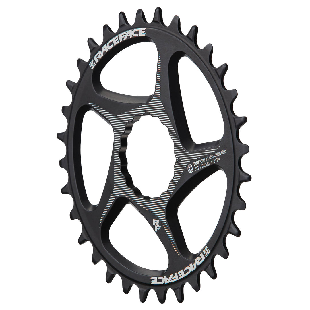 Chainrings Race Face RaceFace Direct Mount Wide Chainring - 30t DM CINCH For Shimano 12-Speed HG+ Compatible Chain BLK Dark Slate Gray
