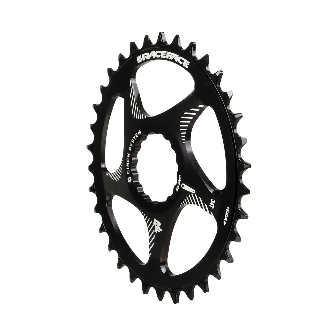 Chainrings Race Face RaceFace Narrow Wide Oval Chainring: Direct Mount CINCH 34t Black Black