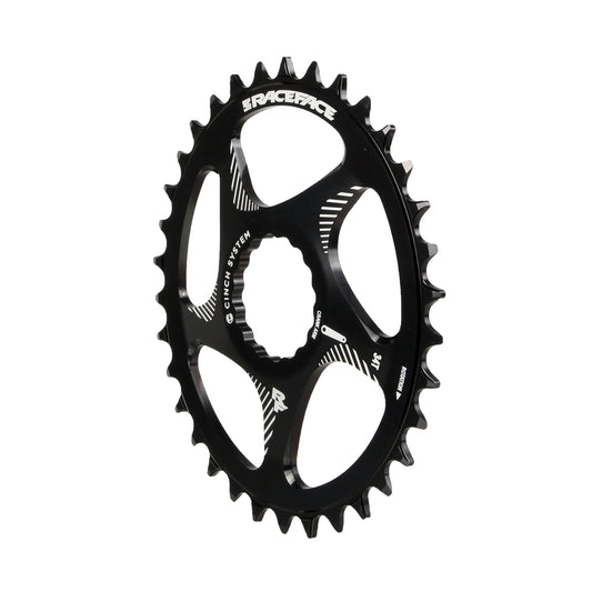 Chainrings Race Face RaceFace Narrow Wide Oval Chainring: Direct Mount CINCH 34t Black Black