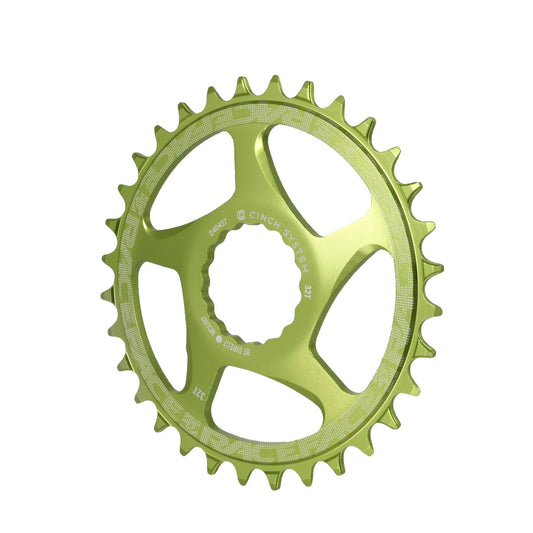 Chainrings Race Face RaceFace Narrow Wide Chainring: Direct Mount CINCH 32t Green Dark Khaki