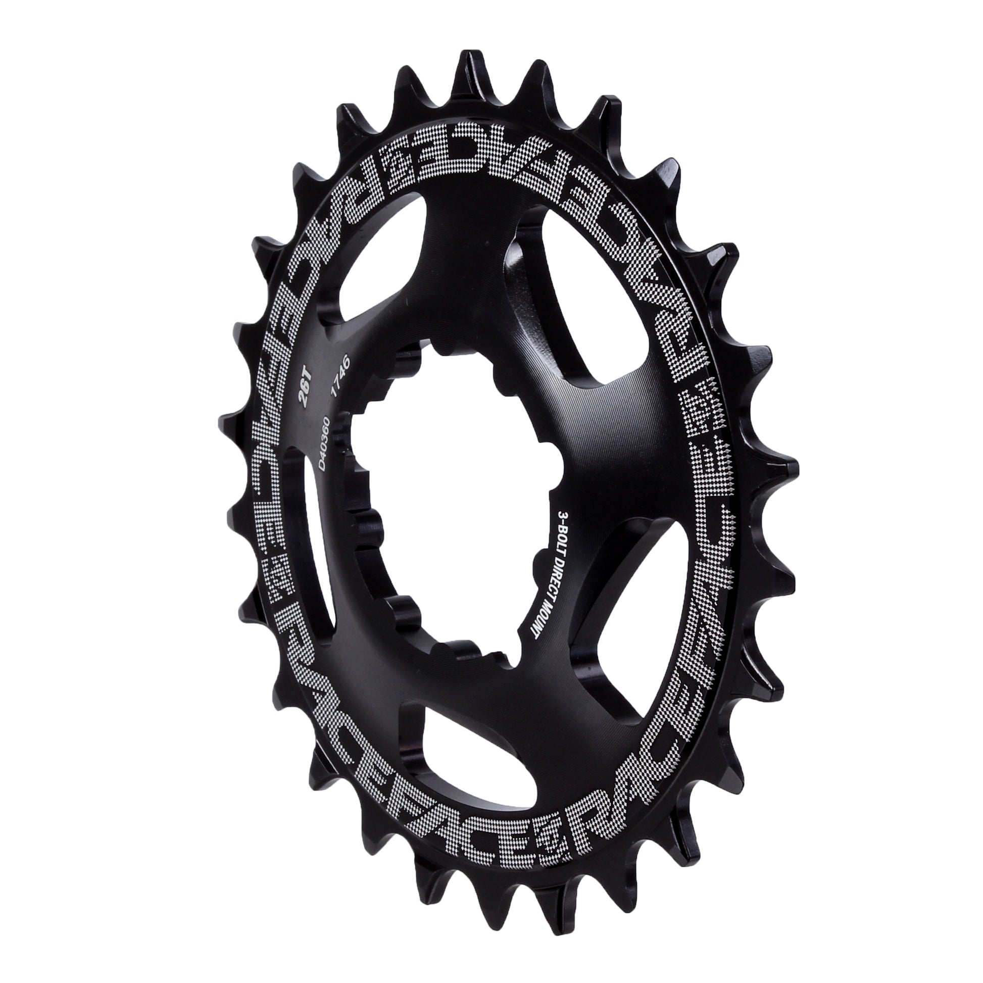 Chainrings Race Face RaceFace Narrow Wide Chainring: Direct Mount 3-Bolt Compatible 26t Black Black