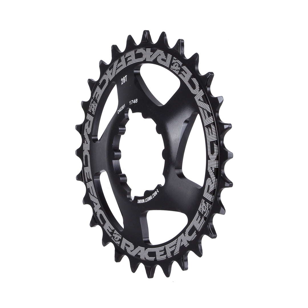 Chainrings Race Face RaceFace Narrow Wide Chainring: Direct Mount 3-Bolt Compatible 28t Black Dark Slate Gray