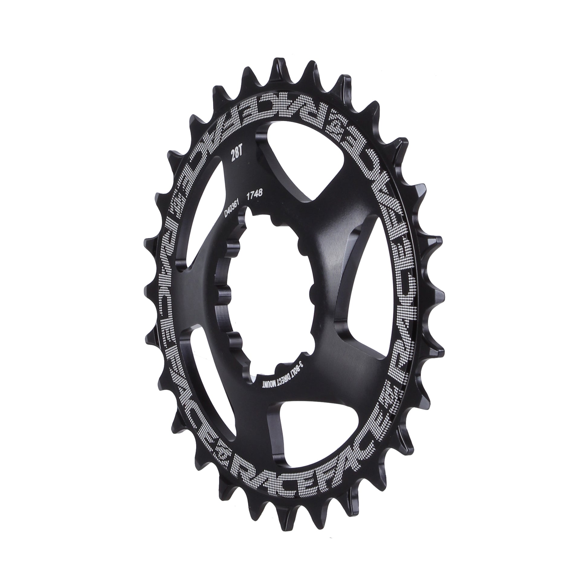 Chainrings Race Face RaceFace Narrow Wide Chainring: Direct Mount 3-Bolt Compatible 28t Black Dark Slate Gray
