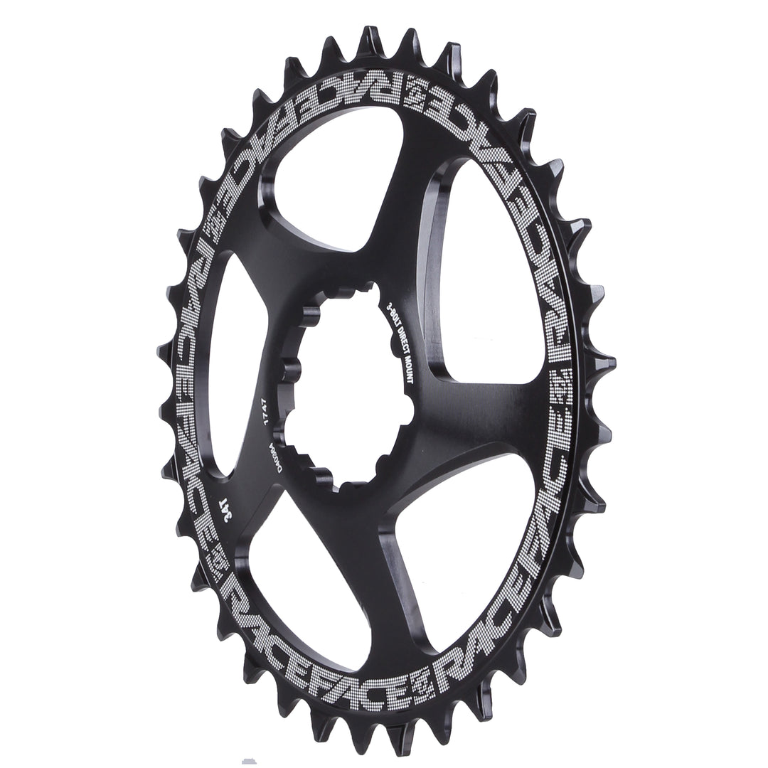 Chainrings Race Face RaceFace Narrow Wide Chainring: Direct Mount 3-Bolt Compatible 34t Black Dark Slate Gray
