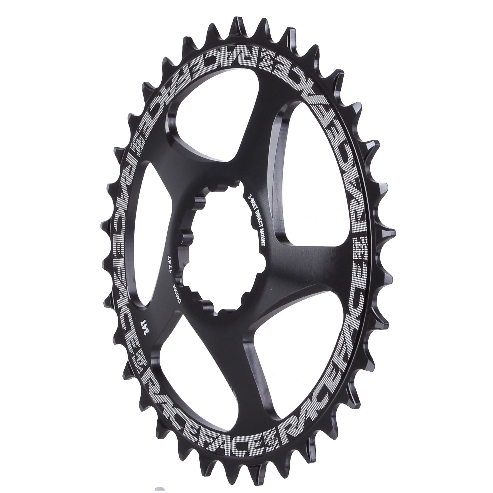 Chainrings Race Face RaceFace Narrow Wide Chainring: Direct Mount 3-Bolt Compatible 34t Black Dark Slate Gray