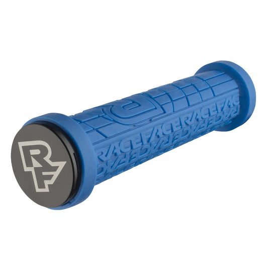 Grips Race Face RaceFace Grippler Grips - Blue Lock-On 30mm Steel Blue
