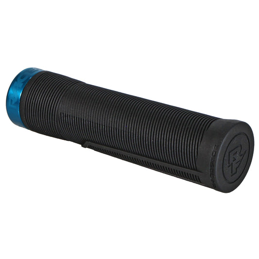 Grips Race Face RaceFace Chester Grips - Lock-On Black/Turquoise 34mm Dark Slate Gray