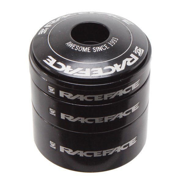 Headset Spacers Race Face Race Face Headset Spacer Kit with Top Cap Aluminum Black Dark Slate Gray